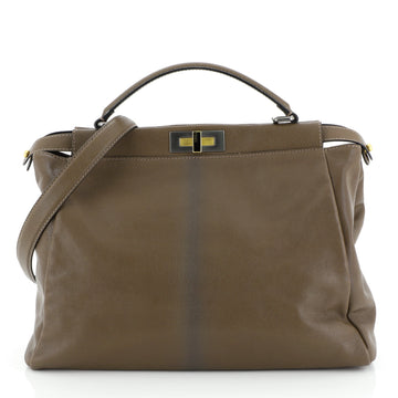 Fendi Peekaboo Bag Ombre Leather Large Brown 4438548
