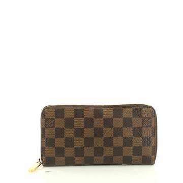 Louis Vuitton Zippy Wallet Damier Brown 4440011