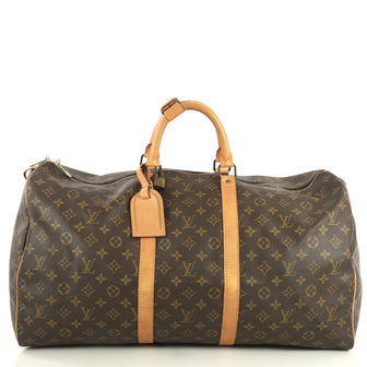 Louis Vuitton Keepall Bag Monogram Canvas 55 Brown 4440012