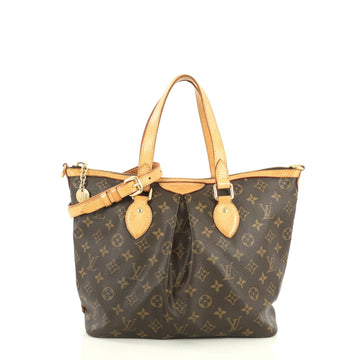 Louis Vuitton Palermo Handbag Monogram Canvas PM Brown 4440013