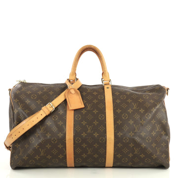 Louis Vuitton Keepall Bandouliere Bag Monogram Canvas 55 Brown 4440015