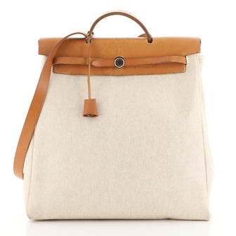 Hermes Herbag Toile and Leather GM Neutral 4440027