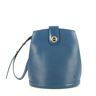 Louis Vuitton Cluny Shoulder Bag Epi Leather Blue 4440034