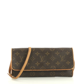 Louis Vuitton Twin Handbag Monogram Canvas GM Brown 4440039