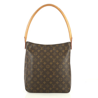 Louis Vuitton Looping Handbag Monogram Canvas GM Brown 4440042