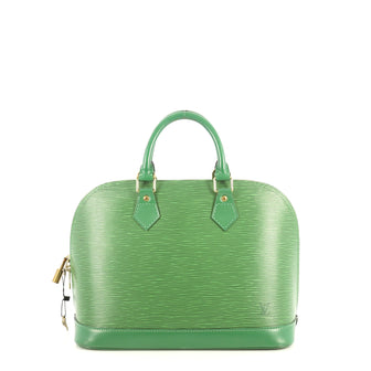 Louis Vuitton Vintage Alma Handbag Epi Leather PM Green 444007