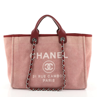 Chanel Deauville Tote Canvas Large