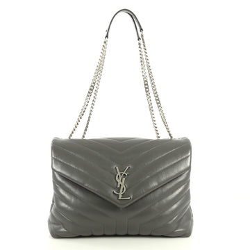 Saint Laurent LouLou Shoulder Bag Matelasse Chevron Leather Medium
