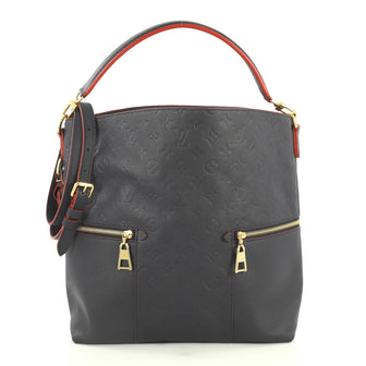 Louis Vuitton Melie Handbag Monogram Empreinte Leather Blue 444501