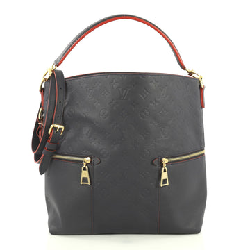 Louis Vuitton Melie Handbag Monogram Empreinte Leather Blue 444501
