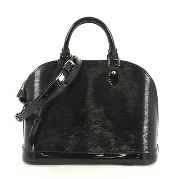 Louis Vuitton Alma Handbag Electric Epi Leather PM Black 444522