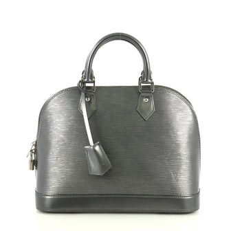 Louis Vuitton Alma Handbag Epi Leather PM Gray 444523