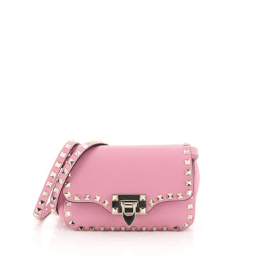 Valentino Rockstud Flip Lock Flap Bag Leather Mini