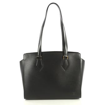 Louis Vuitton Duplex Bag Epi Leather Black 44471102