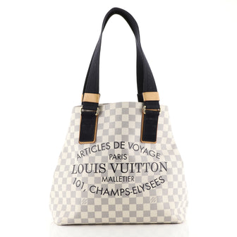 Louis Vuitton, Bags, Louis Vuitton Articles De Voyage Beach Cabas Damier  Pm White