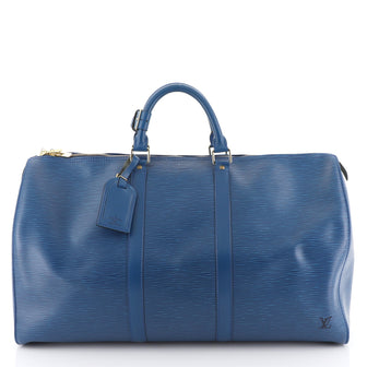 Louis Vuitton Keepall Bag Epi Leather 50 Blue 44471126