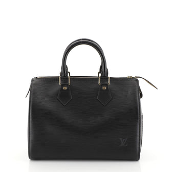 Louis Vuitton Speedy Handbag Epi Leather 25 Black 44471139