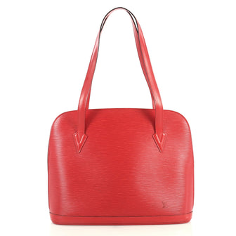 Louis Vuitton Lussac Handbag Epi Leather Red 44471162