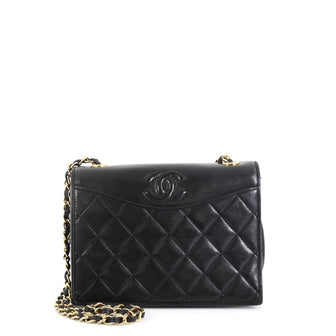 Chanel Vintage Timeless CC Shoulder Bag Quilted Lambskin Small