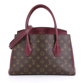 Louis Vuitton Florine Handbag Monogram Canvas and Leather  Red 444711