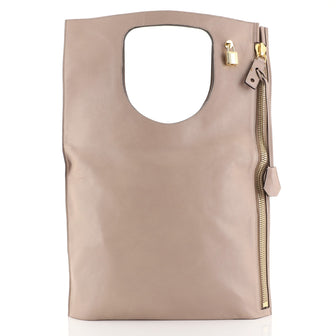 Tom Ford Alix Fold Over Bag Leather Large Neutral 4447122