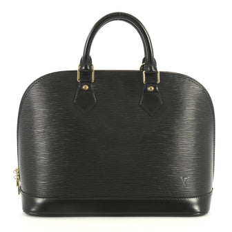 Louis Vuitton Vintage Alma Handbag Epi Leather PM Black 4447124