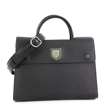 Christian Dior Diorever Handbag Leather Medium Black 4447131