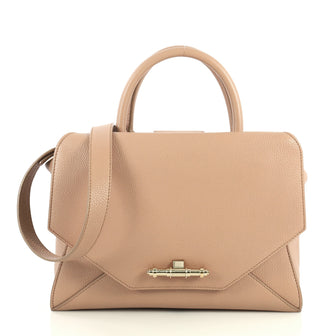 Givenchy Obsedia Satchel Leather Small Neutral 4447132