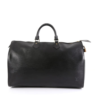 Louis Vuitton Speedy Handbag Epi Leather 40 Black 4447145
