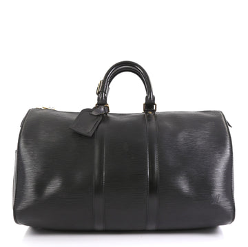 Louis Vuitton Keepall Bag Epi Leather 50 Black 4447146