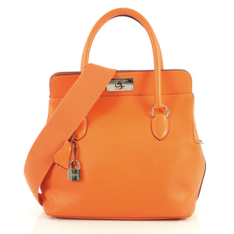 Hermes Toolbox Handbag Swift 26 Orange 444715