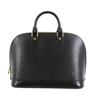 Louis Vuitton Vintage Alma Handbag Epi Leather PM Black 4447169