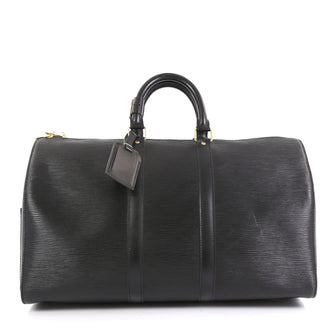 Louis Vuitton Keepall Bag Epi Leather 45 Black 4447186