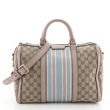 Gucci Vintage Web Boston Bag GG Canvas Medium