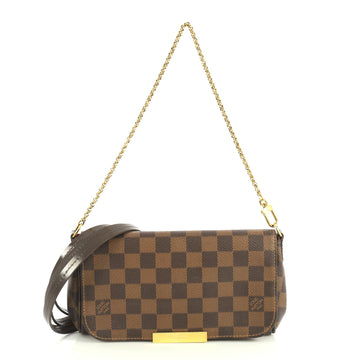 Louis Vuitton Favorite Handbag Damier PM Brown 444761
