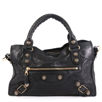 Balenciaga City Giant Studs Bag Leather Medium