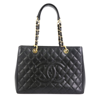 Chanel Grand Shopping Tote Quilted Caviar 