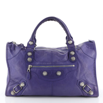 Balenciaga Work Giant Studs Bag Leather 
