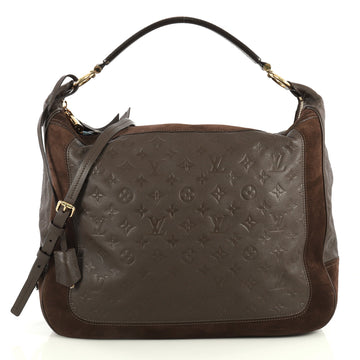 Louis Vuitton Audacieuse Handbag Monogram Empreinte Leather GM Brown 4448217