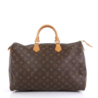 Louis Vuitton Speedy Handbag Monogram Canvas 40 Brown 4448218
