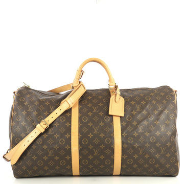 Louis Vuitton Keepall Bandouliere Bag Monogram Canvas 60 Brown 4448219