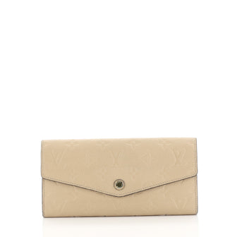 Louis Vuitton Curieuse Wallet Monogram Empreinte Leather  Neutral 444822
