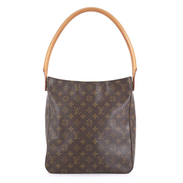 Louis Vuitton Looping Handbag Monogram Canvas GM Brown 444829