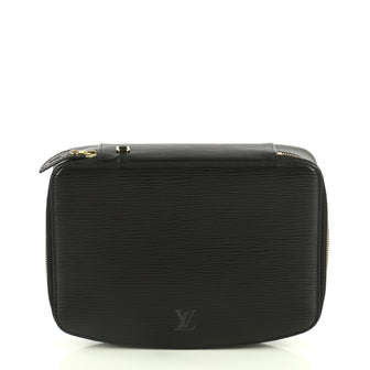 Louis Vuitton Monte-Carlo Jewelry Box Epi Leather Black 444982