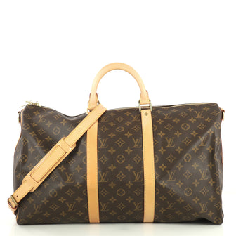 Louis Vuitton Keepall Bandouliere Bag Monogram Canvas 50 Brown 4450148