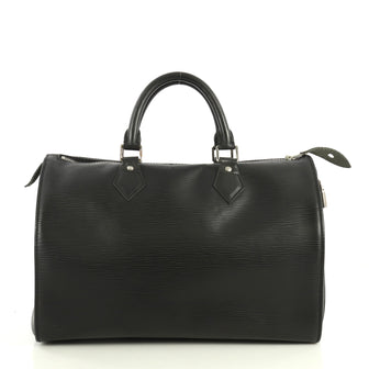 Louis Vuitton Speedy Handbag Epi Leather 30 Black 445014