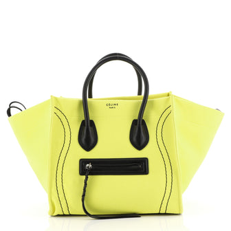Celine Phantom Bag Canvas Medium Yellow 4450162