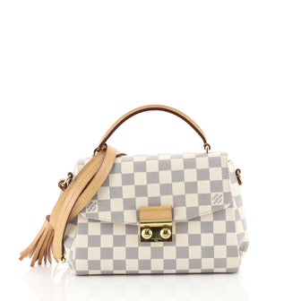 Louis Vuitton Croisette Handbag Damier White 445071