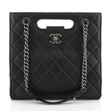 Chanel Boy Shopper Quilted Goatskin Small Black 445131