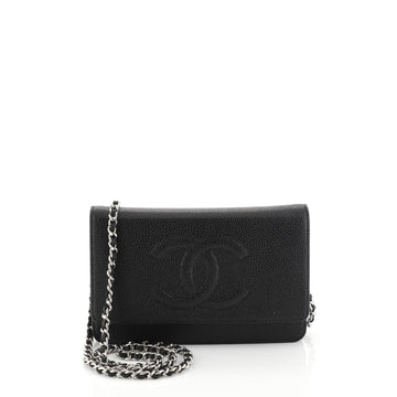 Chanel Timeless Wallet on Chain Caviar Black 445132
